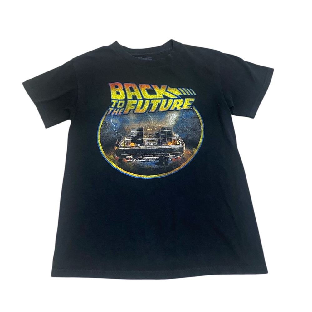 Unisex Back to the Future Black T-Shirt Size Small